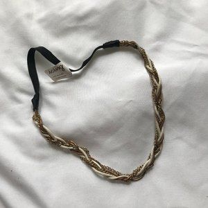 NEW NWT - Icing Gold Chain Elastic Headband